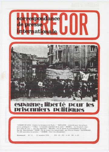 Couverture, Inprecor (première série) n° 11