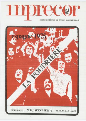 Couverture, Inprecor (première série) n° 19