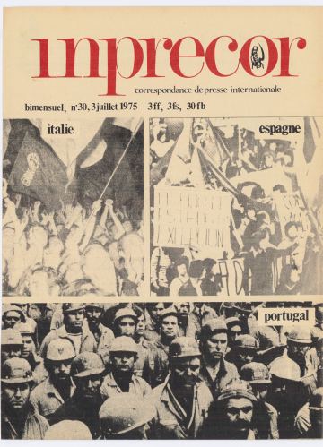 Couverture, Inprecor (première série) n° 30