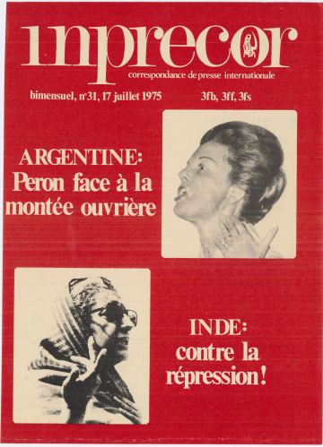 Couverture, Inprecor (première série) n° 31