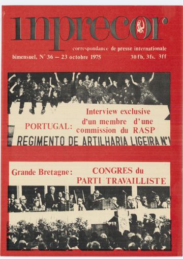 Couverture, Inprecor (première série) n° 36