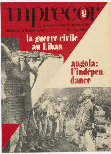 Couverture, Inprecor (première série) n° 38