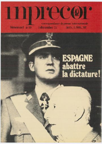 Couverture, Inprecor (première série) n° 39