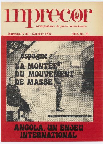 Couverture, Inprecor (première série) n° 42