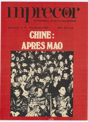 Couverture, Inprecor (première série) n° 58