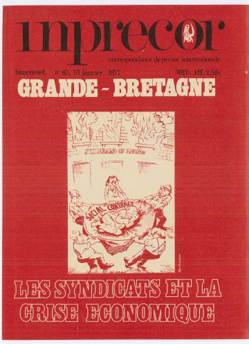 Couverture, Inprecor (première série) n° 65
