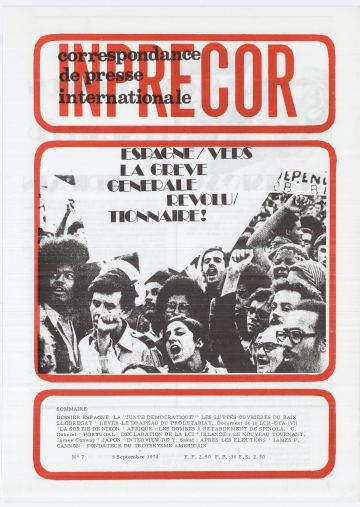 Couverture, Inprecor (première série) n° 7