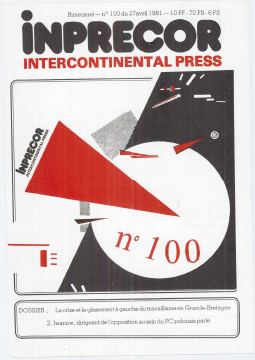 Couverture, Inprecor n° 100