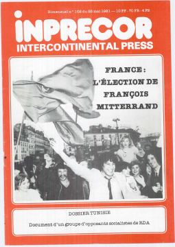 Couverture, Inprecor n° 102