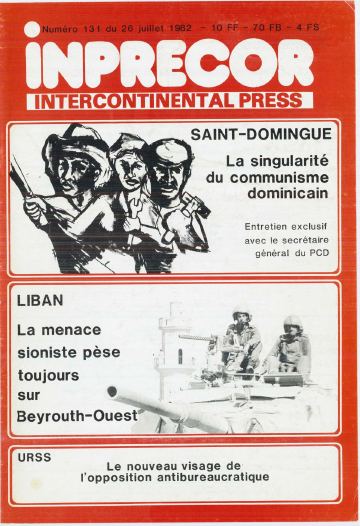 Couverture, Inprecor n° 131