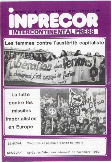 Couverture, Inprecor n° 141