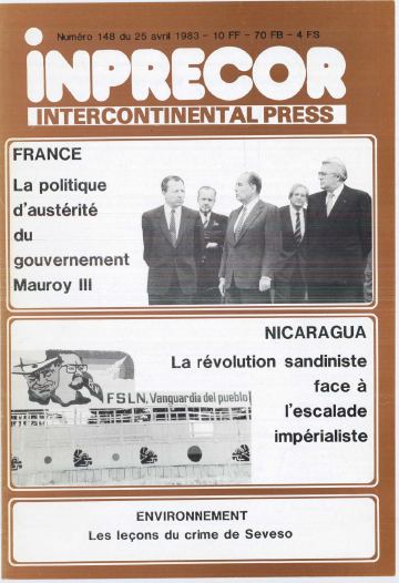 Couverture, Inprecor n° 148