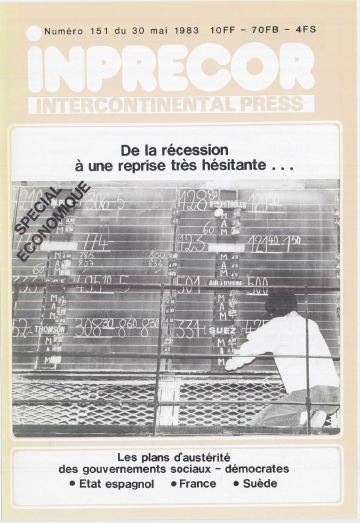 Couverture, Inprecor n° 151