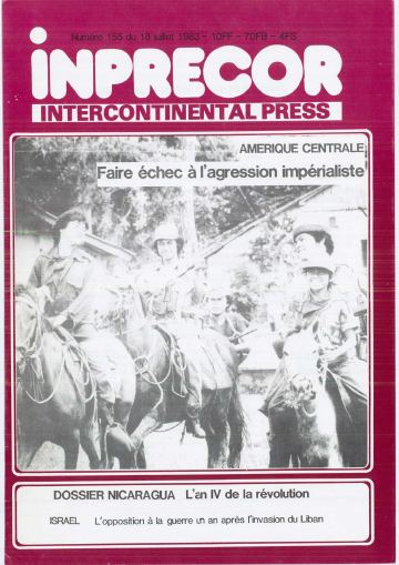 Couverture, Inprecor n° 155