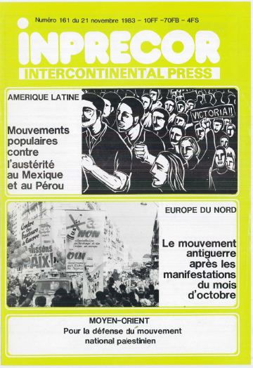 Couverture, Inprecor n° 161