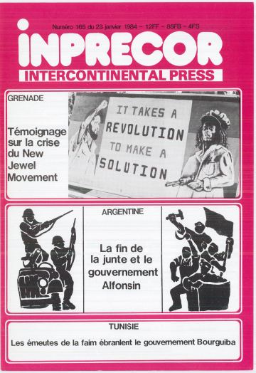Couverture, Inprecor n° 165
