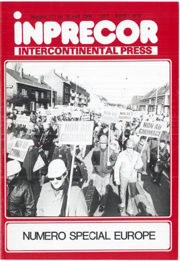 Couverture, Inprecor n° 171