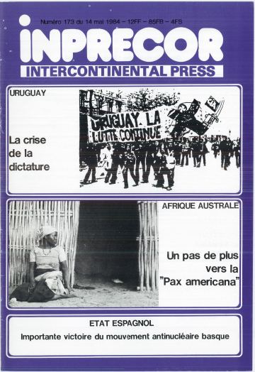 Couverture, Inprecor n° 173