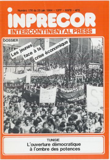 Couverture, Inprecor n° 176