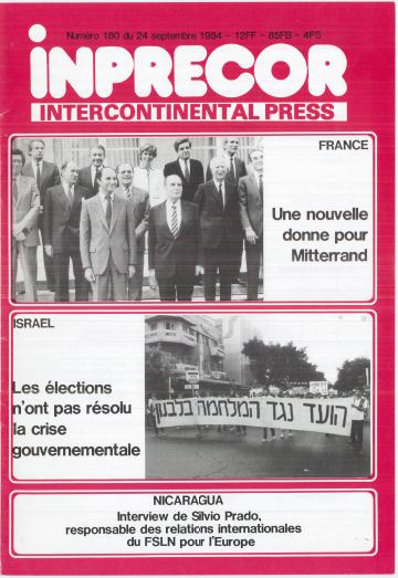 Couverture, Inprecor n° 180