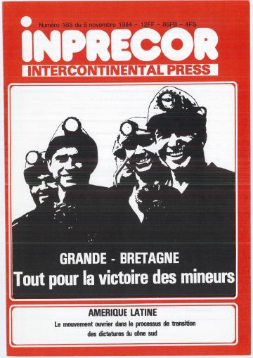 Couverture, Inprecor n° 183