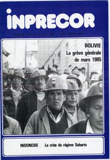 Couverture, Inprecor n° 194