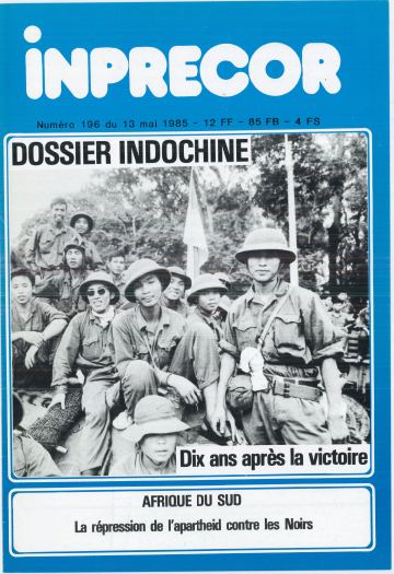 Couverture, Inprecor n° 196