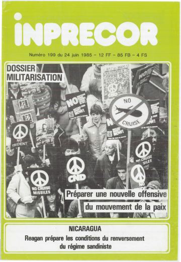 Couverture, Inprecor n° 199