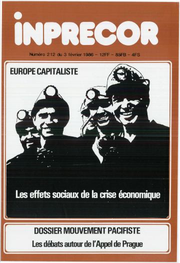 Couverture, Inprecor n° 212