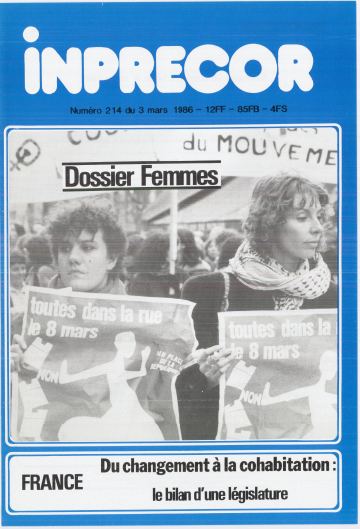 Couverture, Inprecor n° 214