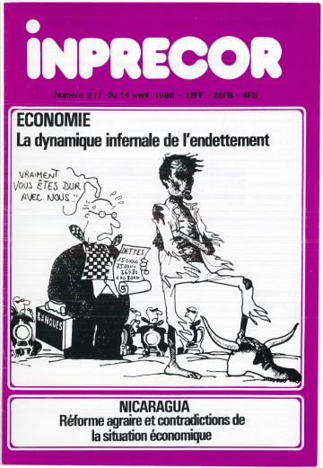 Couverture, Inprecor n° 217
