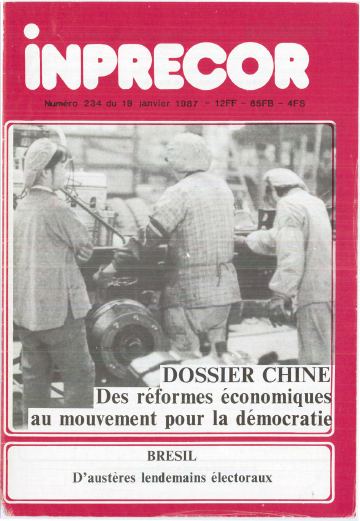 Couverture, Inprecor n° 234
