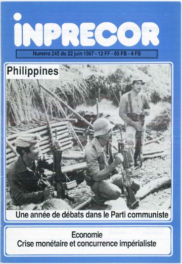 Couverture, Inprecor n° 245