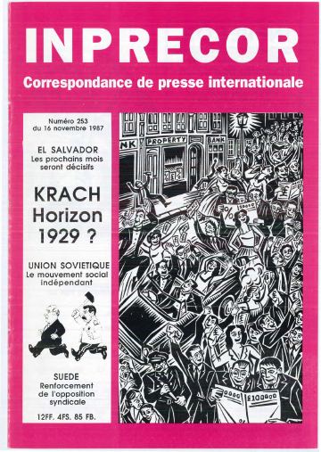 Couverture, Inprecor n° 253