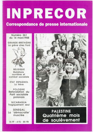 Couverture, Inprecor n° 261