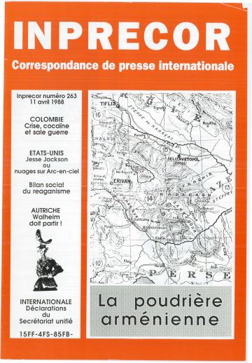Couverture, Inprecor n° 263