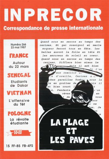 Couverture, Inprecor n° 266