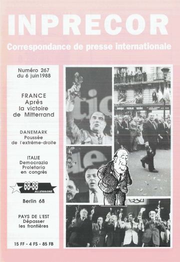 Couverture, Inprecor n° 267