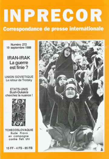 Couverture, Inprecor n° 272