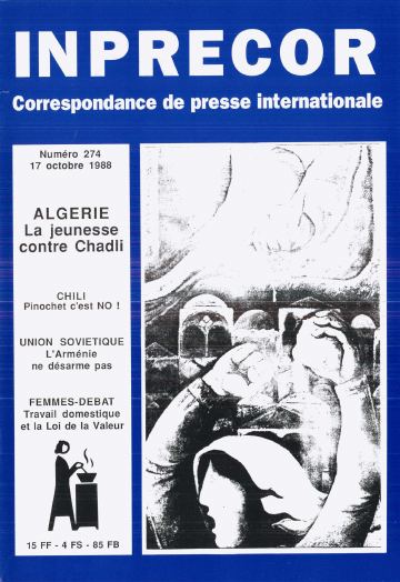 Couverture, Inprecor n° 274