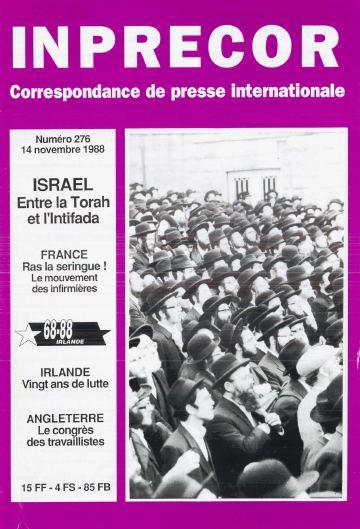 Couverture, Inprecor n° 276