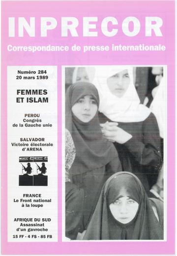Couverture, Inprecor n° 284