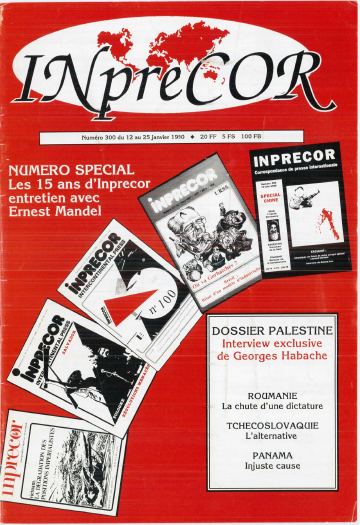 Couverture, Inprecor n° 300