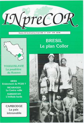 Couverture, Inprecor n° 307