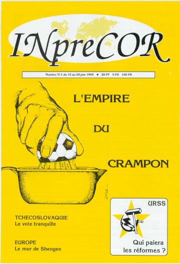 Couverture, Inprecor n° 311