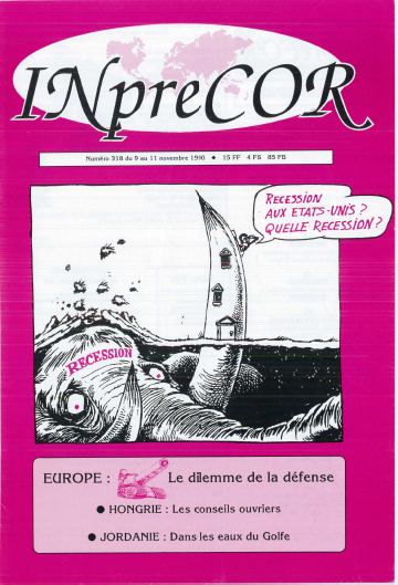 Couverture, Inprecor n° 318
