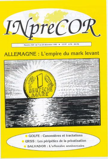 Couverture, Inprecor n° 320