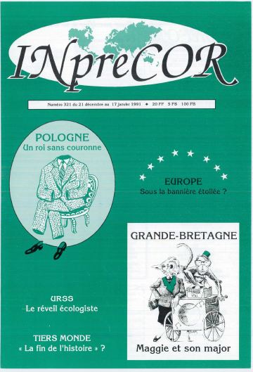Couverture, Inprecor n° 321