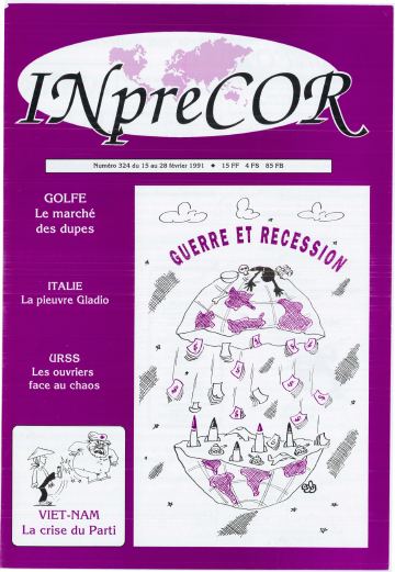 Couverture, Inprecor n° 324