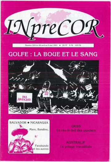 Couverture, Inprecor n° 329